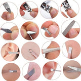Set 16 Piese De Injire Cosmetica, Pentru Manichiura, Pedichiura, Fata, Geanta Organizatoare Din Piele Ecologica Inclusa, Roz - vivimall.ro