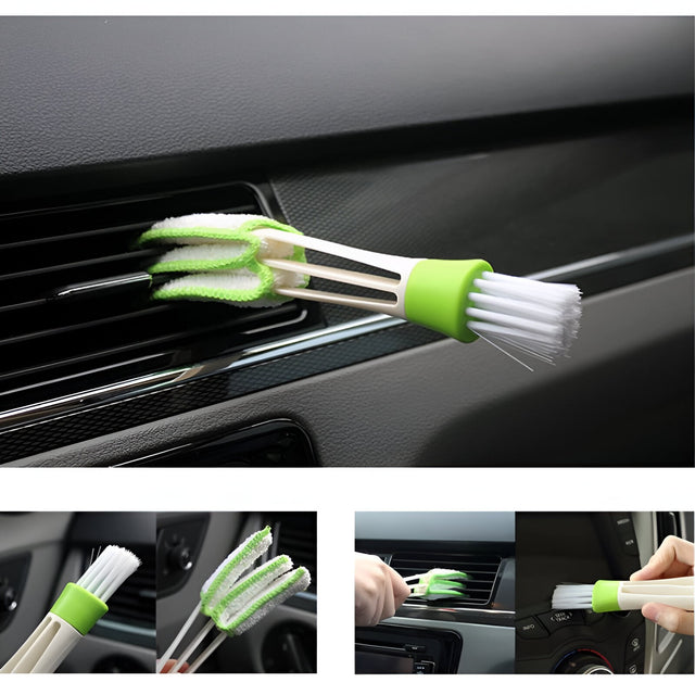 Set Accesorii Curățare Auto Interior/Exterior, Lavete Microfibră, Perie Anvelope, Pensulă Detailing, Burete - vivimall.ro