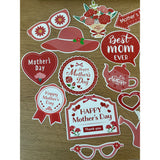 Set 18 Accesorii Pentru Petrecere, Props Pentru Photo Corner, Tematica Ziua Mamei - vivimall.ro