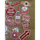 Set 18 Accesorii pentru Petrecere, Vivimall, Props pentru Photo Corner, Tematica Ziua Mamei, Multicolor - vivimall.ro