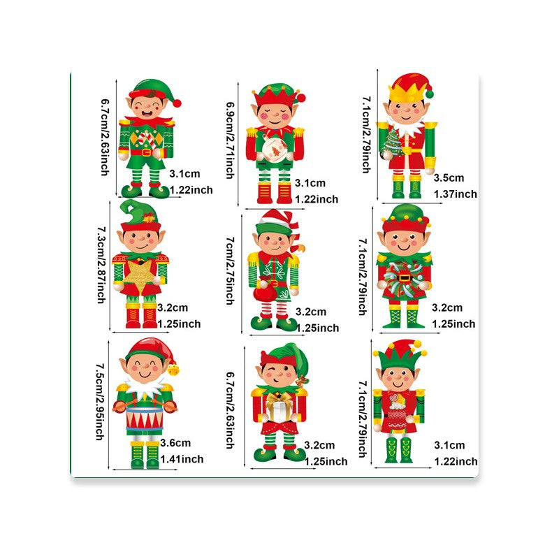 Set 18 Decoratiuni De Craciun Din Lemn, Cu Snur Pentru Agatare In Brad, Diferite Dimensiuni - vivimall.ro