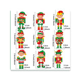Set 18 Decoratiuni De Craciun Din Lemn, Cu Snur Pentru Agatare In Brad, Diferite Dimensiuni - vivimall.ro