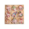 Set 18 Decoratiuni De Craciun Din Lemn, Cu Snur Pentru Agatare In Brad, Diferite Dimensiuni - vivimall.ro