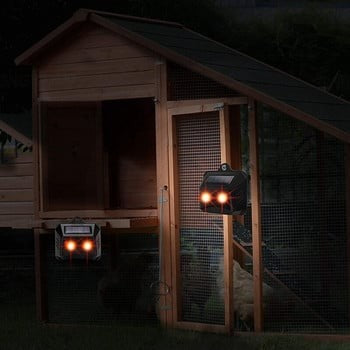 Set 2 Aparate Solare Led Cu Ultrasunete, Repelent Pentru Animale Mari Si Mici, Lumina Rosie Si Alba, Anti Rozatoare, Anti Insecte, Frecventa 9-36Khz, 10.2 X 10.6 X 2.8 Cm, Negru - vivimall.ro