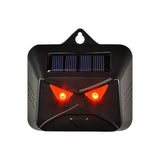 Set 2 Aparate Solare Led Cu Ultrasunete, Repelent Pentru Animale Mari Si Mici, Lumina Rosie Si Alba, Anti Rozatoare, Anti Insecte, Frecventa 9-36Khz, 10.2 X 10.6 X 2.8 Cm, Negru - vivimall.ro