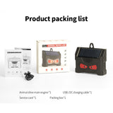 Set 2 Aparate Solare LED cu Ultrasunete, Flippy, Repelent pentru Animale Mari si Mici, Lumina Rosie si Alba, Anti Rozatoare, Anti Insecte, Frecventa 9-36KHZ, 10.2 x 10.6 x 2.8 cm, Negru