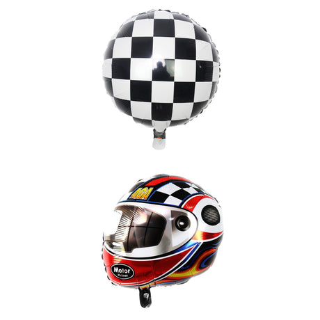 Set 2 Baloane Din Folie Metalizata, Figurine Cerc Si Casca, 75-80 Cm Cm, Ambalaj Individual, Pai Inclus, Umflare Cu Aer Sau Heliu - vivimall.ro