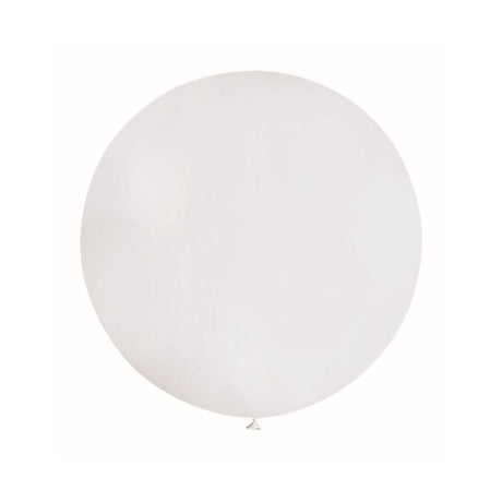 Set 2 Baloane Din Latex, 90 Cm, Alb Si , 35 G - vivimall.ro