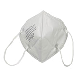 Set 2 bucati Masca de protectie faciala, Flippy®️, de unica folosinta, FFP2 CE 2163, 5 straturi, nesterila, ambalaj individual, Alb - vivimall.ro