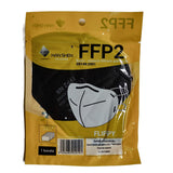 Set 2 Bucati Masca De Protectie Faciala, De Unica Folosinta Pentru Adulti, Ffp2, Kn95 Ce 0370, 5 Straturi, Nesterila, Ambalaj Individual