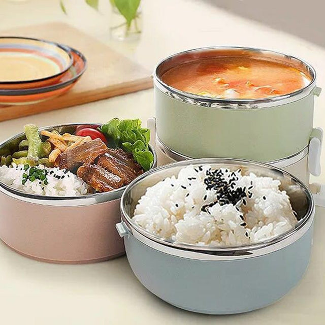Set 2 caserole inox 700 ml cu maner | FreshBox - vivimall.ro