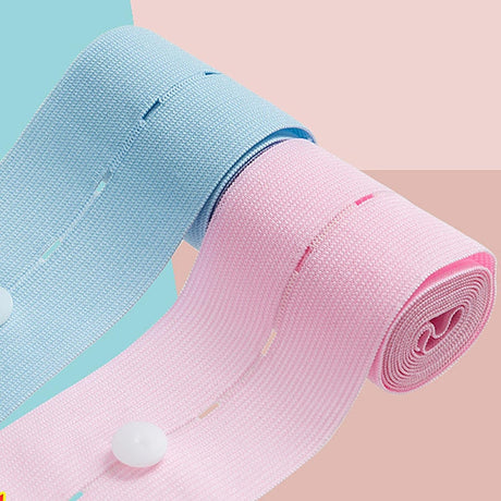Set 2 Centuri De Monitorizare A Ritmului Cardiac Fetal, Material Moale Si Elastic, 6 X 130 Cm, Albastru/Roz - vivimall.ro