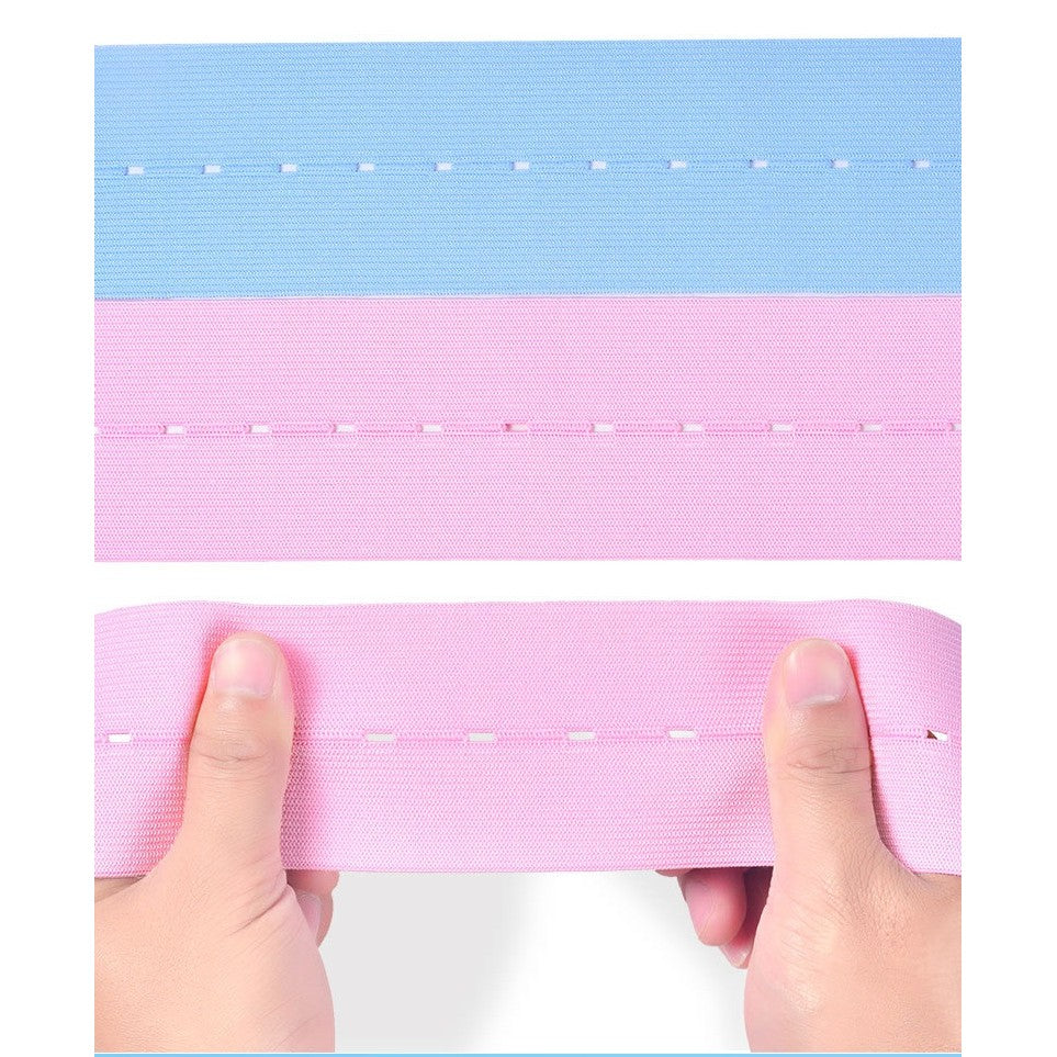 Set 2 Centuri De Monitorizare A Ritmului Cardiac Fetal, Material Moale Si Elastic, 6 X 130 Cm, Albastru/Roz - vivimall.ro
