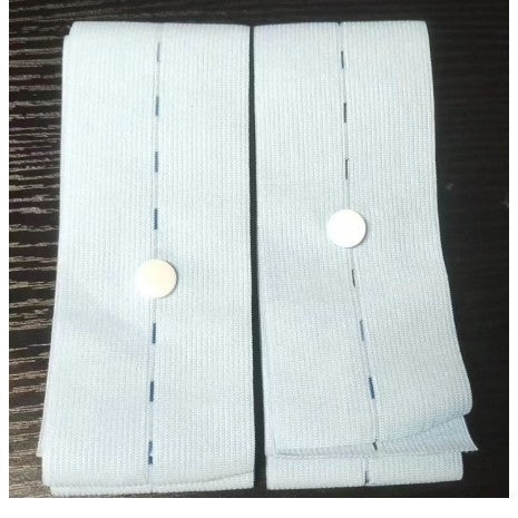 Set 2 Centuri De Monitorizare A Ritmului Cardiac Fetal, Material Moale Si Elastic, 6 X 130 Cm - vivimall.ro