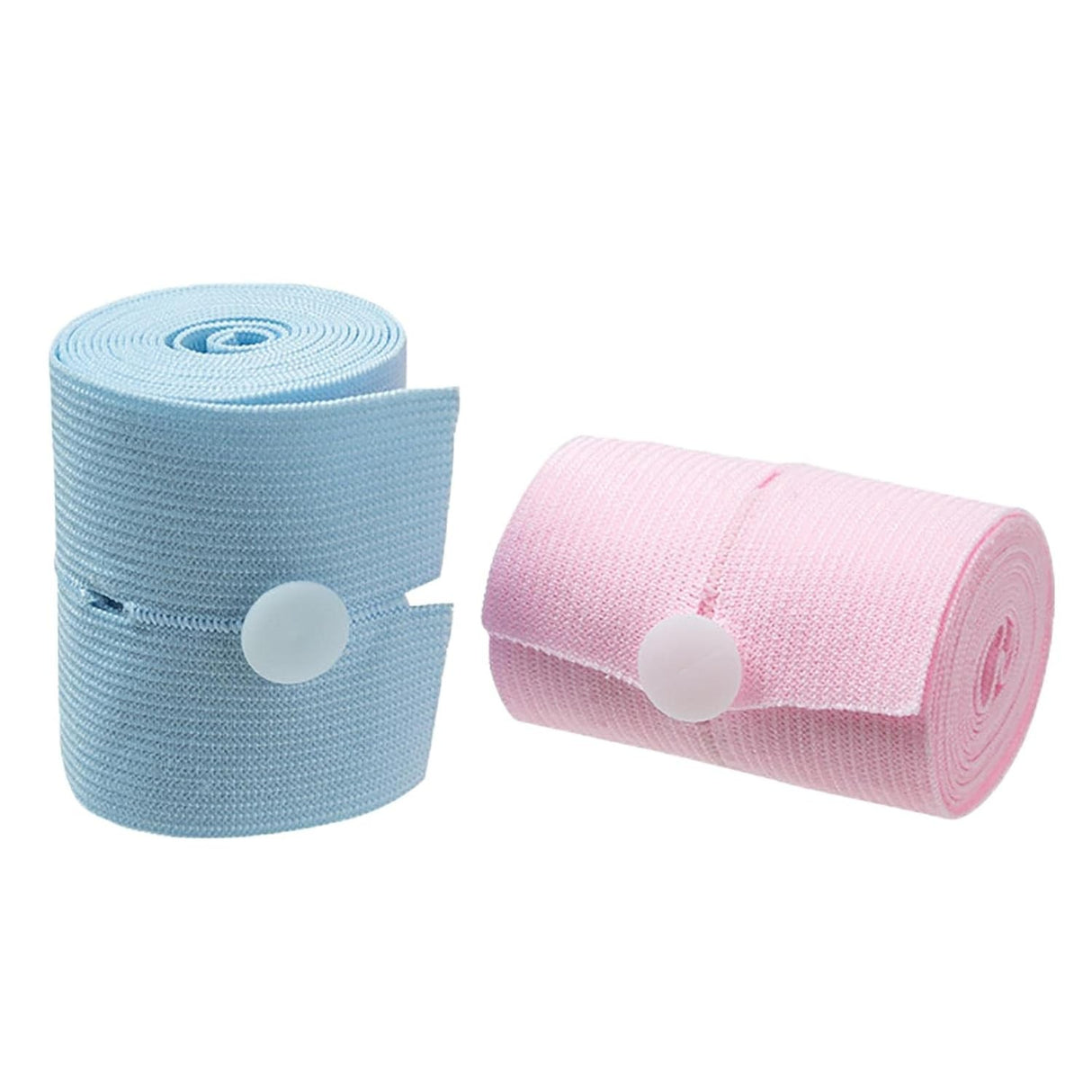 Set 2 Centuri De Monitorizare A Ritmului Cardiac Fetal, Material Moale Si Elastic, 6 X 130 Cm, Albastru/Roz - vivimall.ro