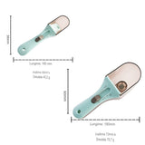 Set 2 Cupe Gradate Pentru Bucatarie, Cupe De Masurat Reglabile, Ergonomic, Confortabil, Pentru Lichide Si Solide, Volum Ajustabil 5-30Ml, 30-130Ml, Culoare Albastru - vivimall.ro