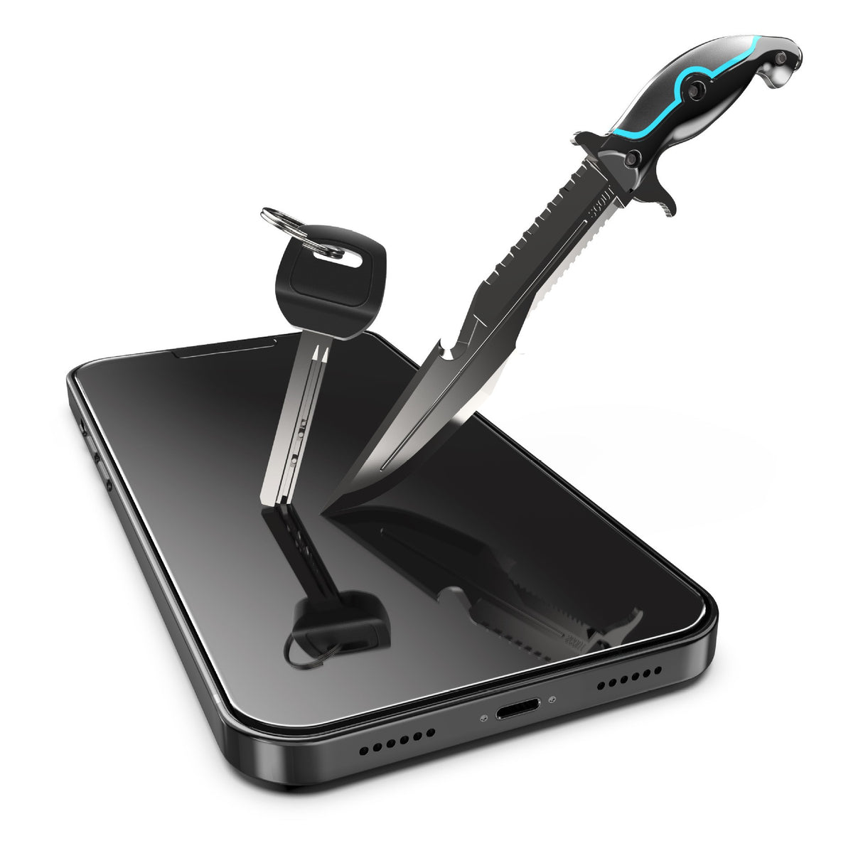 Set 2 folii sticla securizata cu sistem de montare usor si rapid Full Cover 3D Flippy compatibila cu Apple iPhone 11 Pro / XS Negru - vivimall.ro