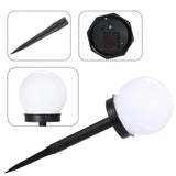 Set 2 Lampi Solare Glob Lumina Rece | SolarGlow - vivimall.ro