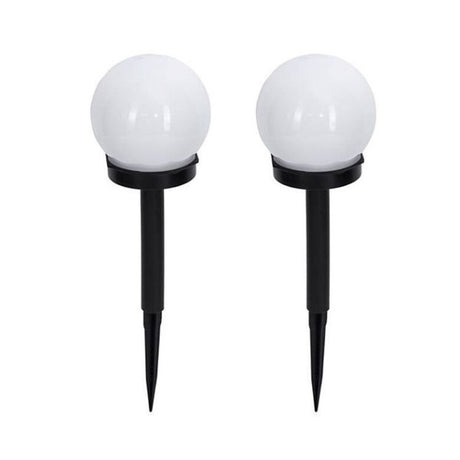 Set 2 Lampi Solare Glob Lumina Rece | SolarGlow - vivimall.ro