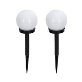 Set 2 Lampi Solare LED, Flippy, Forma Sferica, Tip Glob, Diametru 10 cm, Alb Rece