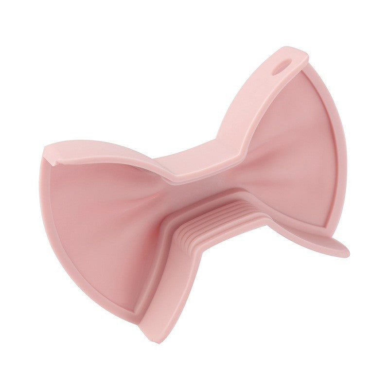 Set 2 Manere de Protectie Termorezistente, Vivimall, Pentru Oale si Tigai, din Silicon, Rezistent la Temperaturi Inalte, Roz - vivimall.ro