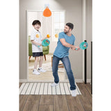 Set 2 Palete de Tenis de Masa, Flippy, pentru Copii, Design Animat, Tematica Astronauti, Accesoriu de Agatat Inclus si 4 Mingi, Albastru