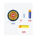 Jucaruie Cu Lansator Pentru Copii, Lanseaza Manual, Tinta, 2 Avioane, 40 De Gloante Din Material Moale, Joc Interactiv, 28.5X25X6.3 Cm, Gri Verde