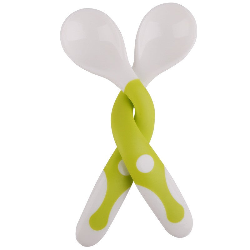 Set 2 Tacamuri Pentru Bebelusi, Fara Bpa, Maner Din Silicon,, Flexibile, +6 Luni, Alb/