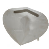 Set 20 bucati Masca de protectie faciala, Flippy, de unica folosinta pentru adulti, FFP2, KN95 CE 0370, 5 straturi, nesterila, ambalaj individual, Alb - vivimall.ro