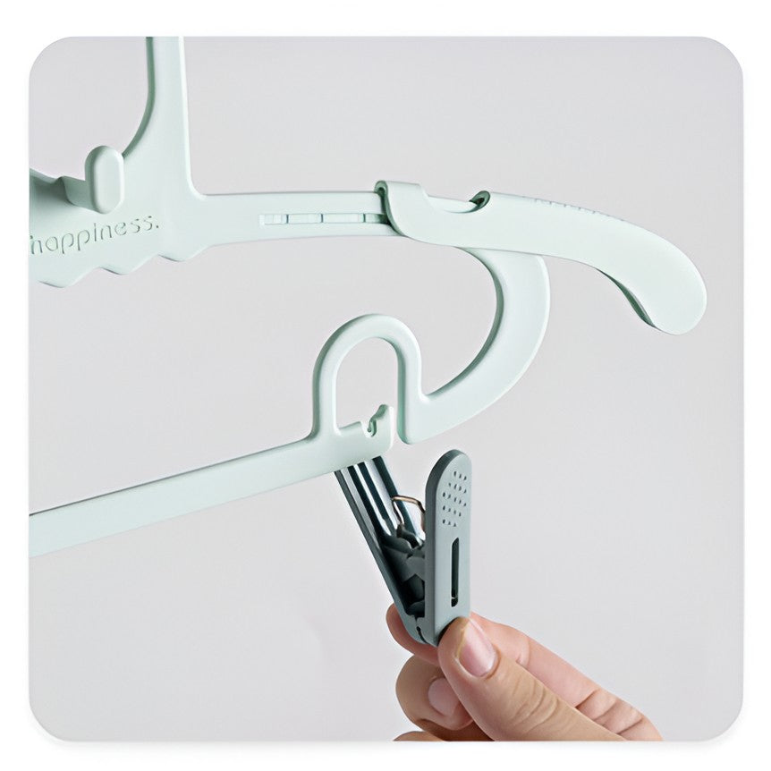 Set 20 De Cleme Pentru Haine, De Prindere Pentru Pantaloni, Atasabile La Umerase, 1.6X2.3X6.35 Cm - vivimall.ro