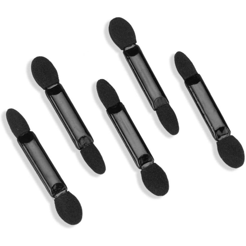 Set 20 De Aplicatoare Machiaj, 2 Capete, 6.2 Cm, Din Poliuretan Si Burete, Negru - vivimall.ro