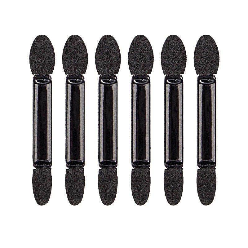 Set 20 De Aplicatoare Machiaj, 2 Capete, 6.2 Cm, Din Poliuretan Si Burete, Negru - vivimall.ro