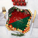 Set 20 De Servetele De Masa, Merry Christmas, Tematica Craciun, 16.5 Cm, /Rosu - vivimall.ro