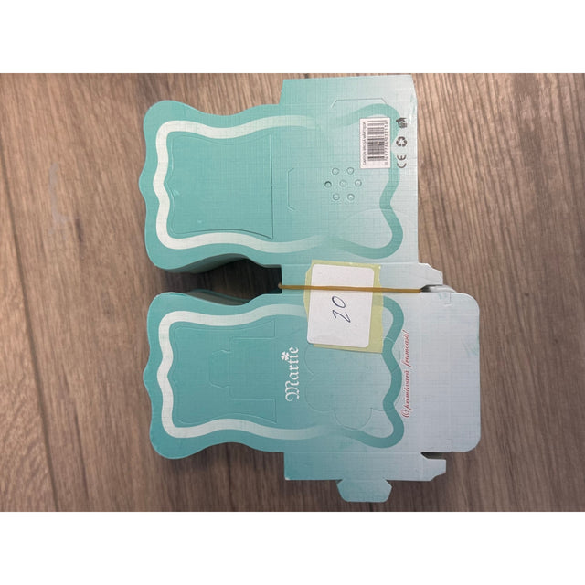 Set 200 Bucati Ambalaje de Carton pentru Martisoare, Vivimall, Cutii Brosa, Model Gentuta, Albastru - vivimall.ro