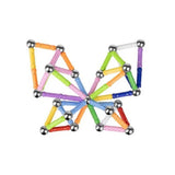 Set 206 Piese Betisoare Magnetice, Vivimall, din Plastic/Magnet, +3 Ani, Multicolor - vivimall.ro