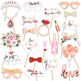 Set 23 De Accesorii Pentru Petrecere, Props Pentru Coltul De Poze, Tematica Petrecerea Burlacitelor - vivimall.ro