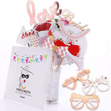 Set 23 De Accesorii Pentru Petrecere, Props Pentru Coltul De Poze, Tematica Petrecerea Burlacitelor - vivimall.ro