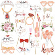 Set 23 De Accesorii Pentru Petrecere, Props Pentru Coltul De Poze, Tematica Petrecerea Burlacitelor - vivimall.ro