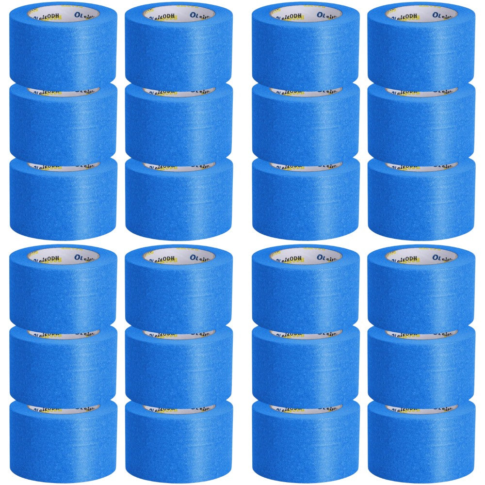 Set 24 Role Banda Adeziva de Mascare, Rezistenta UV, 48mmx50m, Rezistenta, Aderenta, Albastra - vivimall.ro