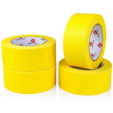 Set 24 Role Banda Adeziva de Mascare, Rezistenta UV, 48mmx50m, Rezistenta, Aderenta, Galbena - vivimall.ro