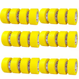 Set 24 Role Banda Adeziva de Mascare, Rezistenta UV, 48mmx50m, Rezistenta, Aderenta, Galbena - vivimall.ro