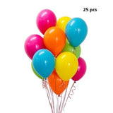 Set 25 Baloane din Latex, Vivimall Metalizate, Model Party, 30 cm, Multicolore, 2.8 g