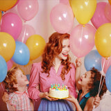 Set 25 Baloane din Latex, Vivimall, Model Party, 13 cm, Multicolore, 1 g