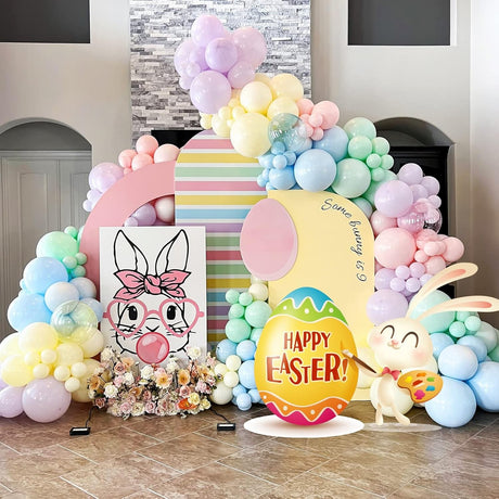 Set 25 Baloane din Latex, Vivimall, Model Party, 13 cm, Multicolore, Culori Pale, 1 g