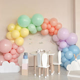 Set 25 Baloane Din Latex, 13 Cm, E, Culori Pale, 1 G - vivimall.ro
