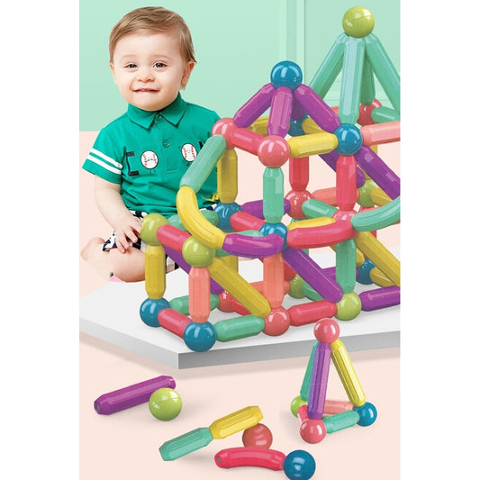 Set Constructie Magnetica 25 Piese Colorate | FunMagnets - vivimall.ro