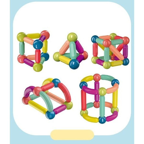 Set 25 Piese Magnetice De Constructie, Forme Geometrice