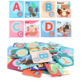 Set carduri litere textile educative | EduFabric - vivimall.ro