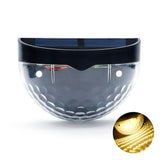 Set 2X Lampa Solara De Perete 6Led, Carcasa Neagra, Lumina - vivimall.ro