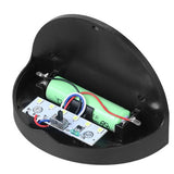 Set 2X Lampa Solara De Perete 6Led, Carcasa Neagra, Lumina Rece - vivimall.ro